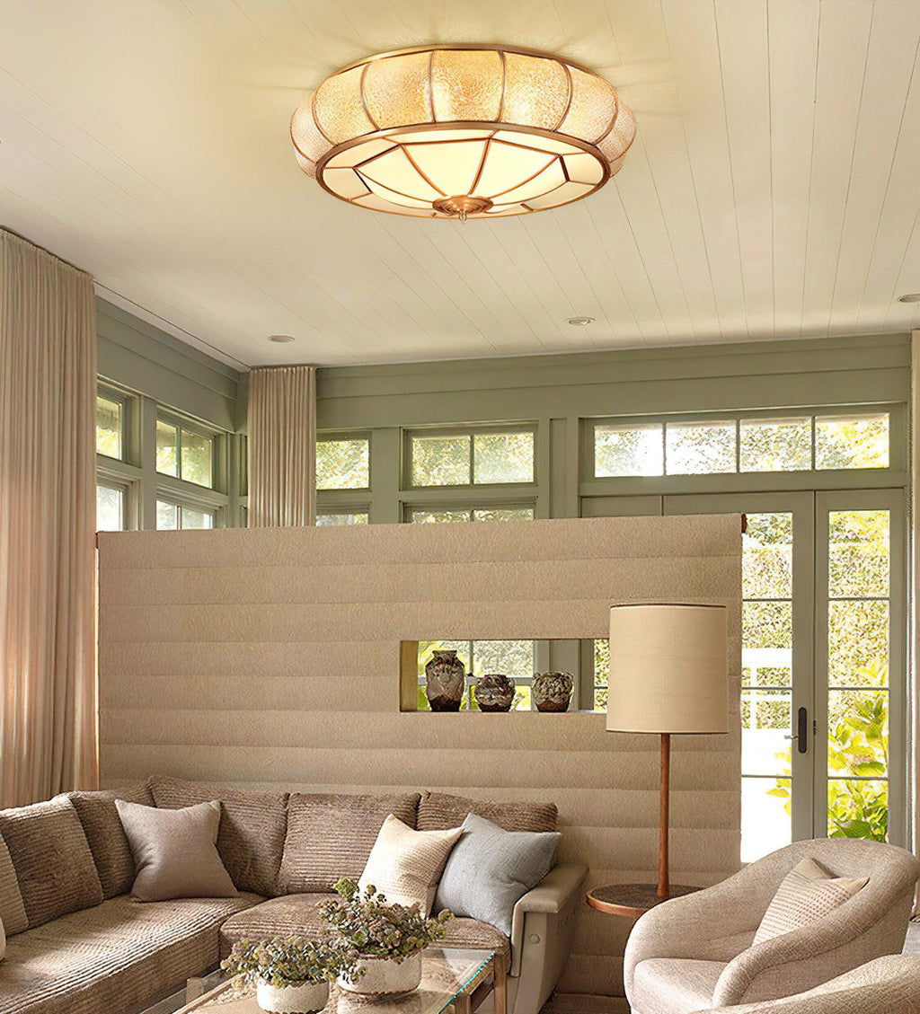 Hadrenora Glass Ceiling Light-Moonnatur