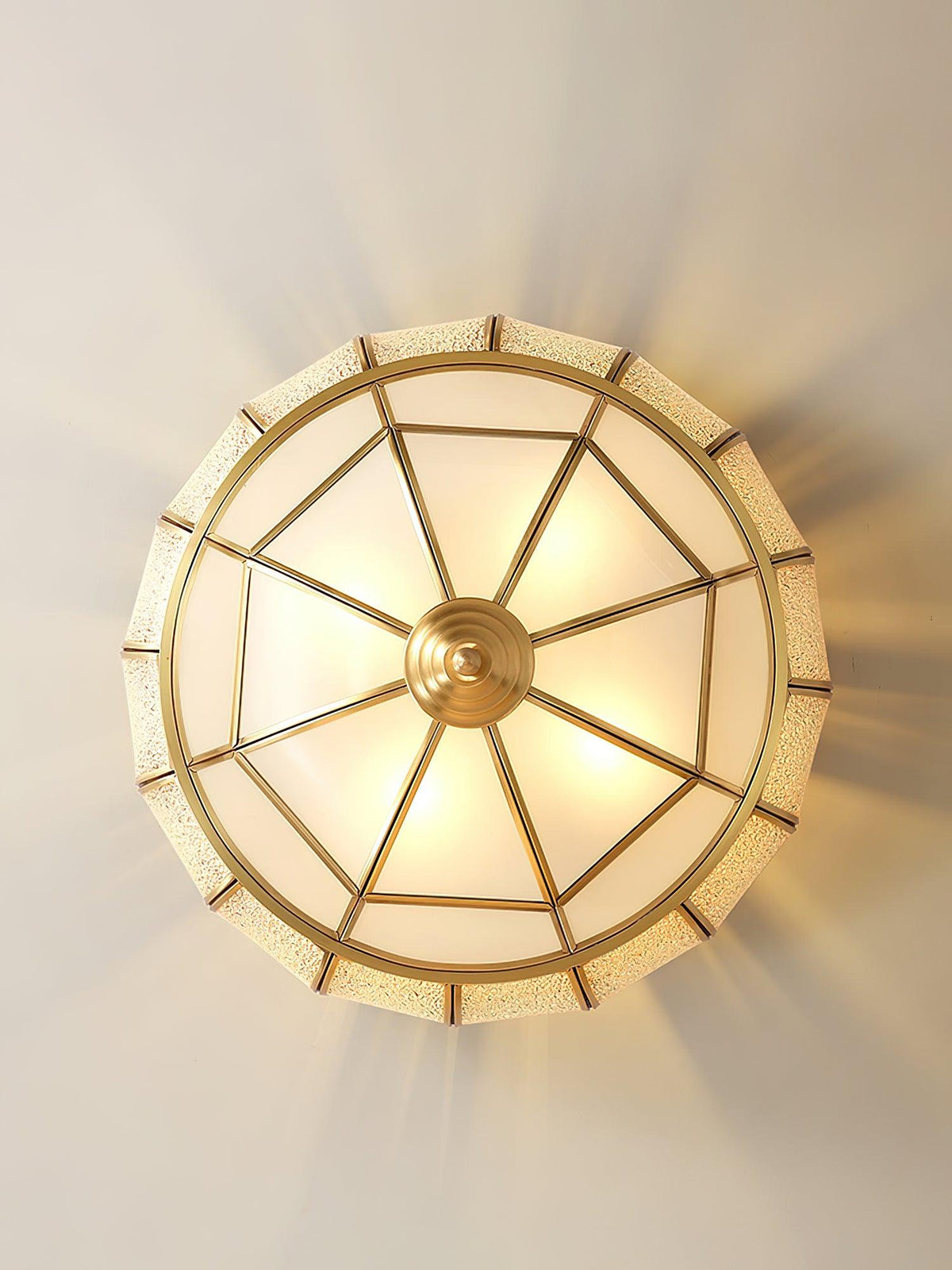 Hadrenora Glass Ceiling Light-Moonnatur