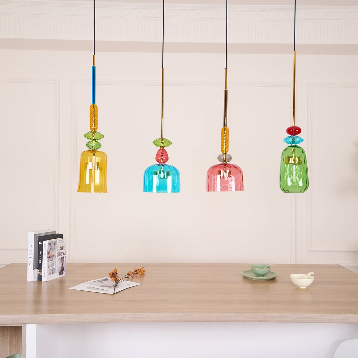 Gelmara Glass Pendant Light-Moonnatur