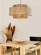 Brynune Rattan Pendant Light-Moonnatur
