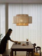 Brynune Rattan Pendant Light-Moonnatur