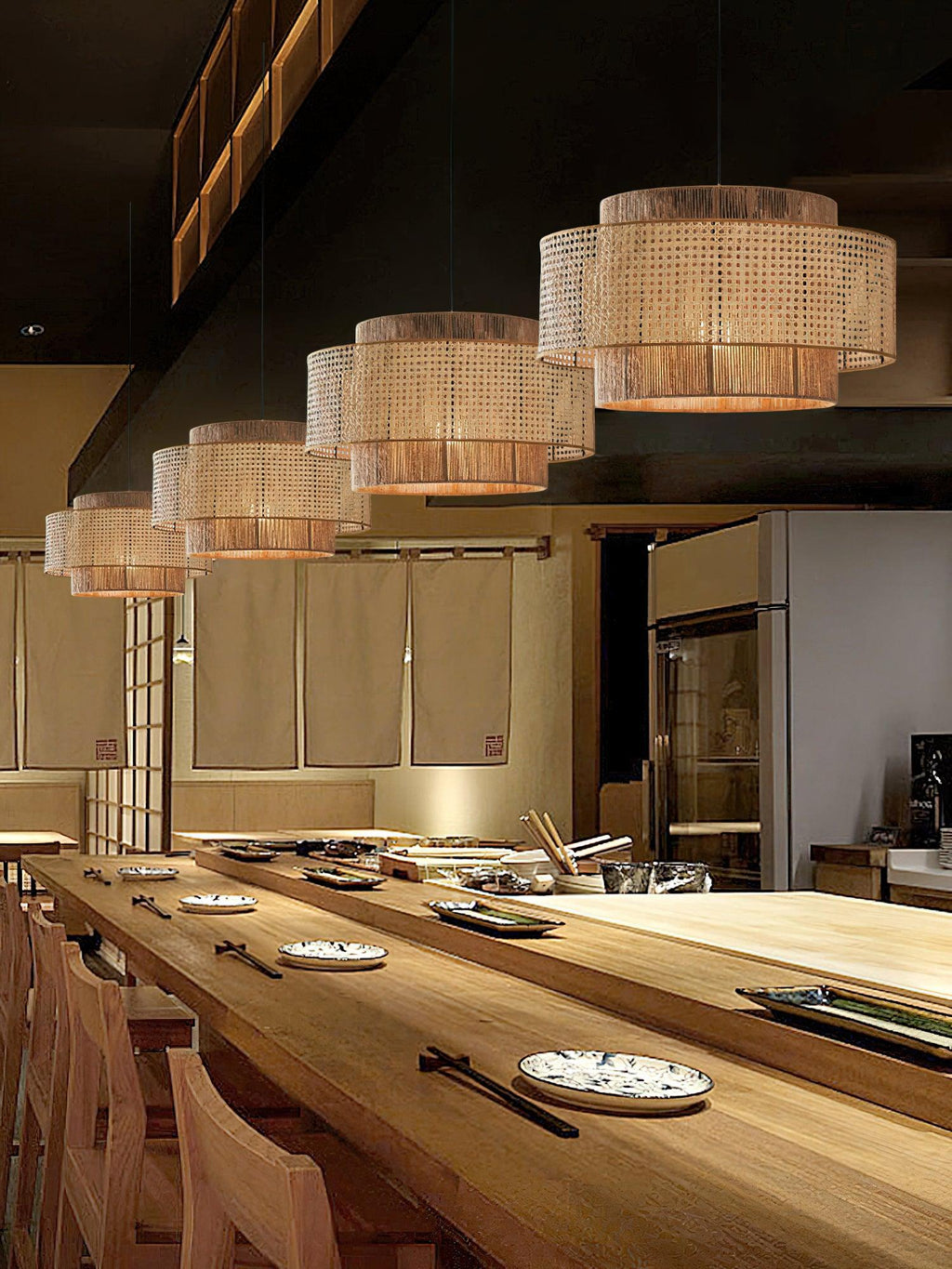 Brynune Rattan Pendant Light-Moonnatur