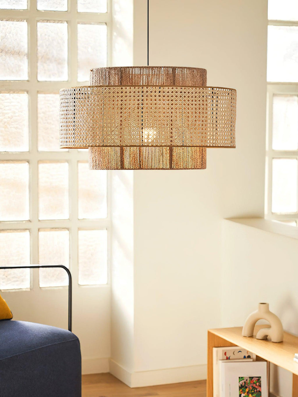 Brynune Rattan Pendant Light-Moonnatur