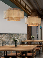 Brynune Rattan Pendant Light-Moonnatur