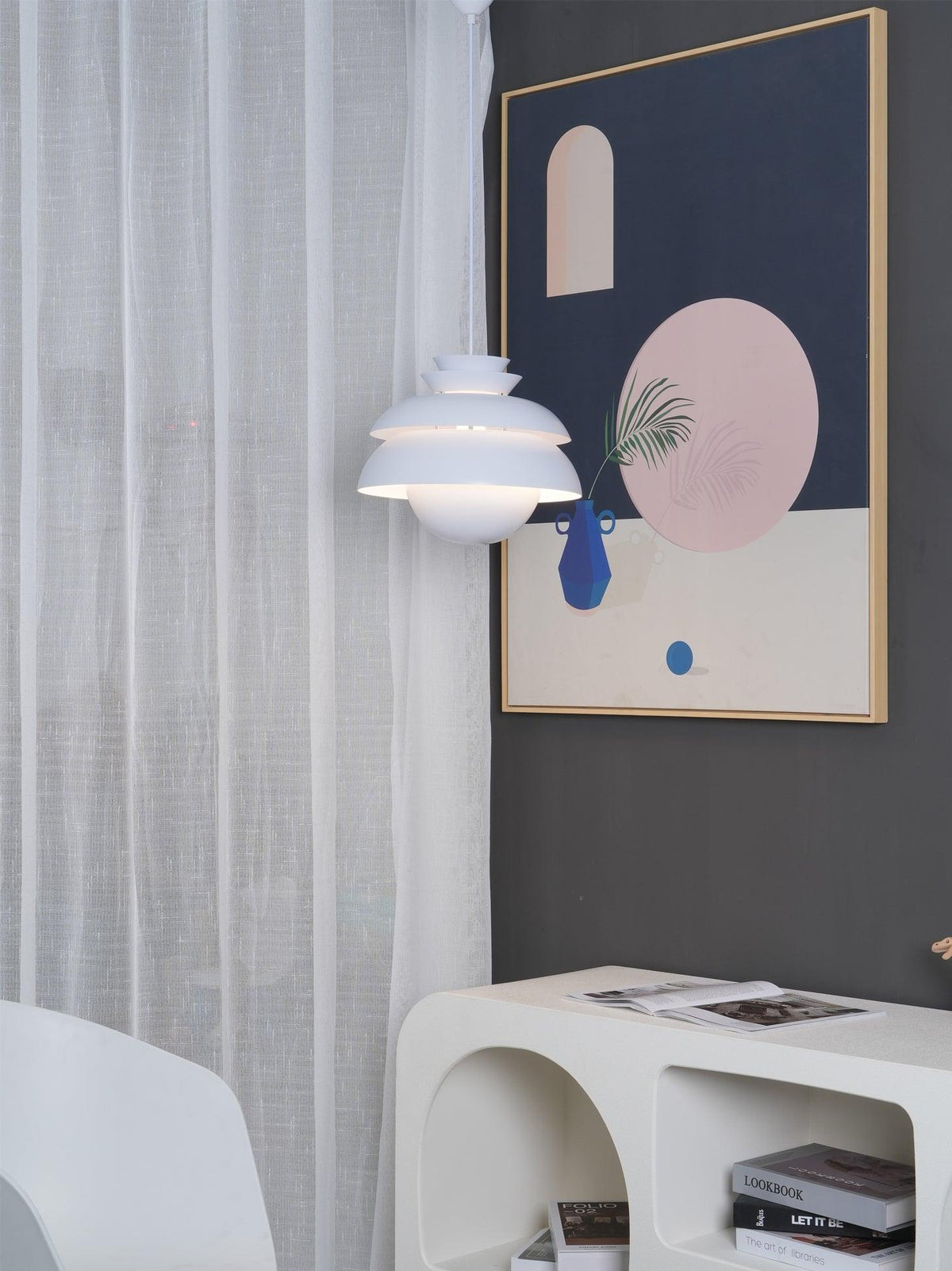 Kardenora Metal Pendant Light-Moonnatur