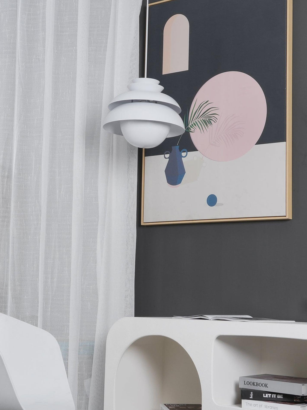 Kardenora Metal Pendant Light-Moonnatur