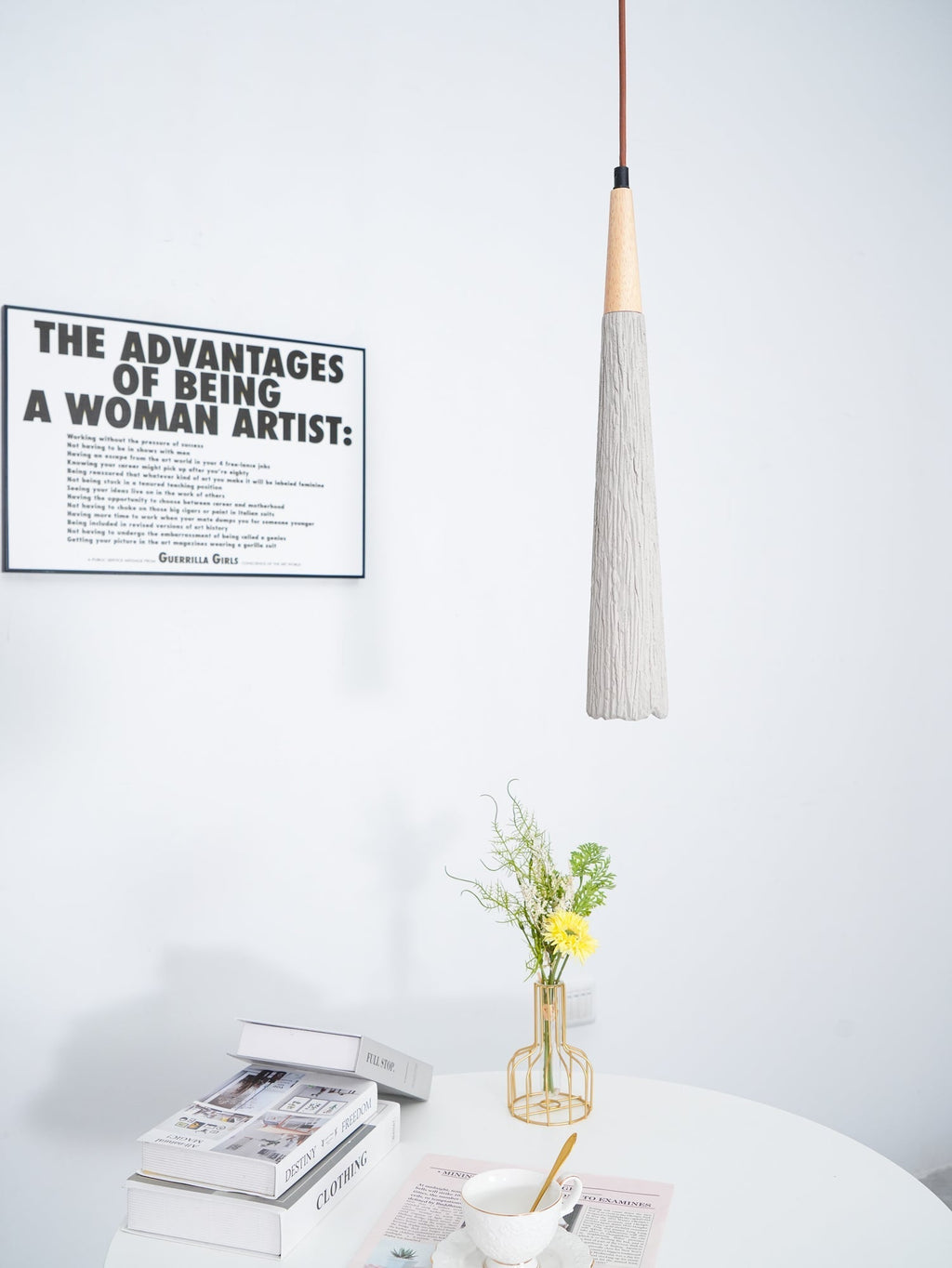Dunavelle Concrete Pendant Light-Moonnatur