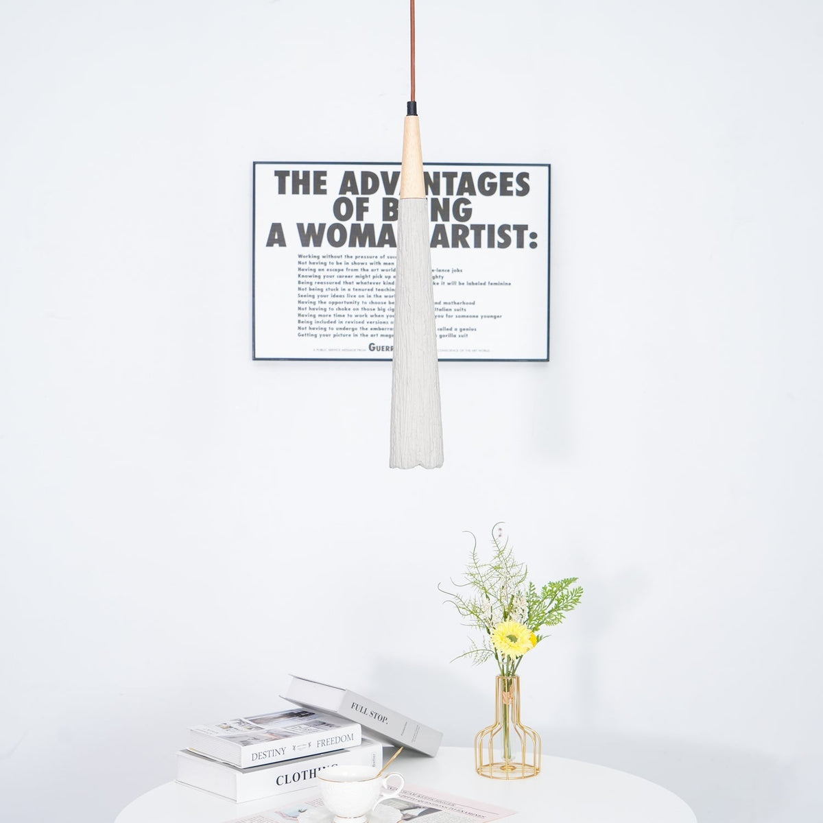 Dunavelle Concrete Pendant Light-Moonnatur