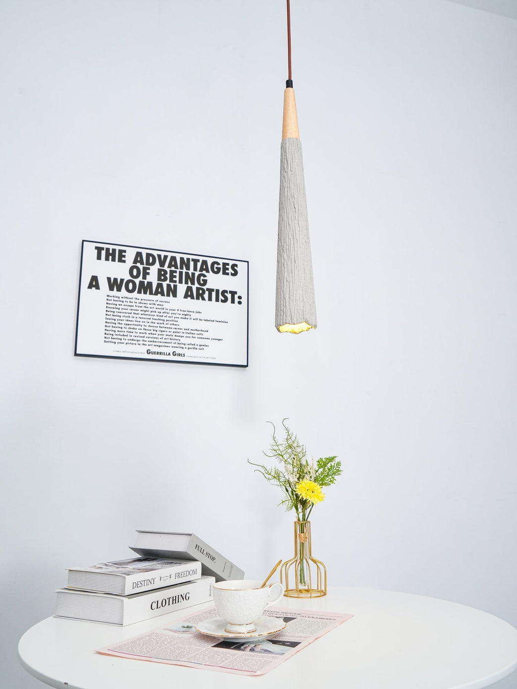 Dunavelle Concrete Pendant Light-Moonnatur