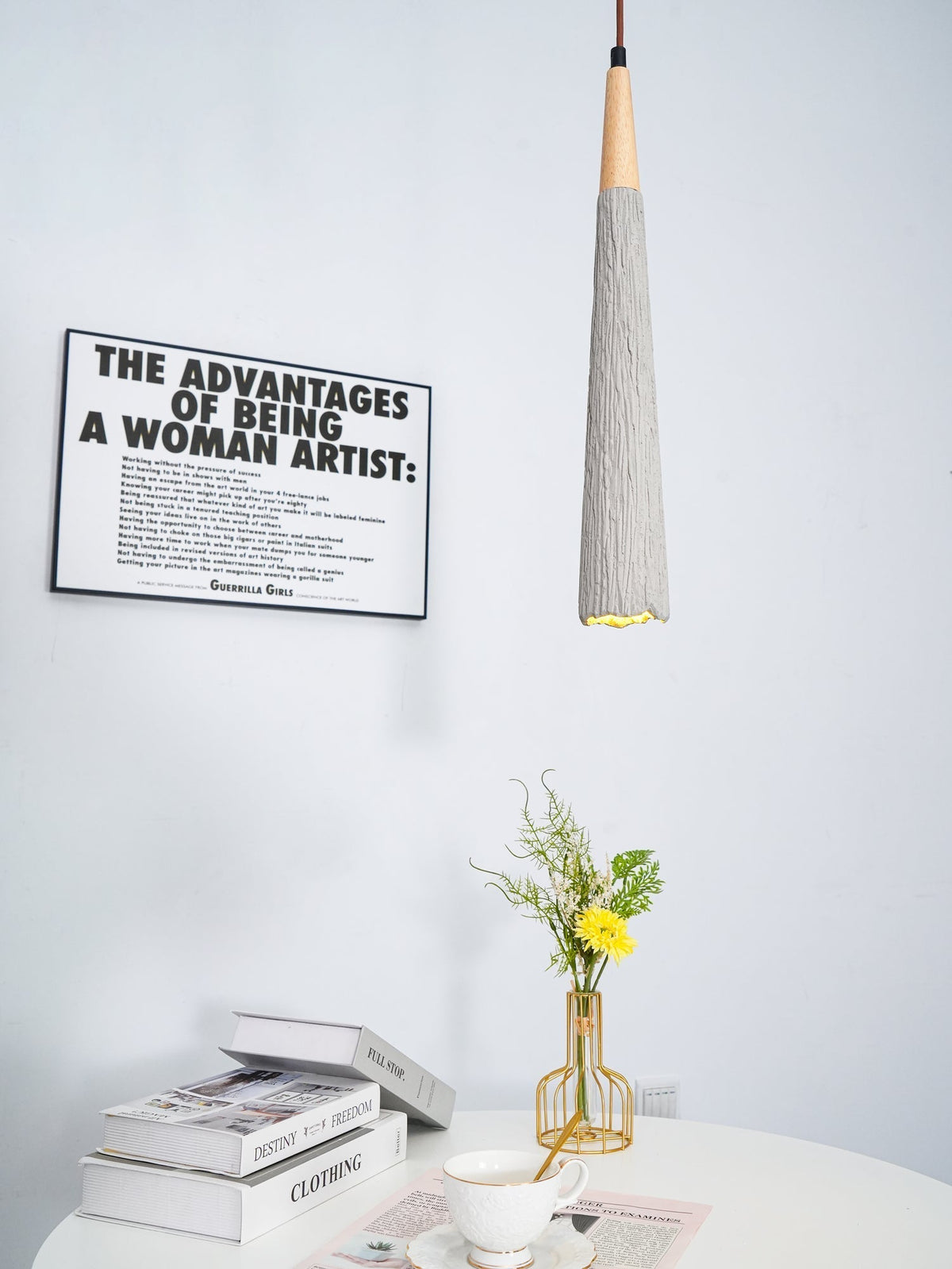 Dunavelle Concrete Pendant Light-Moonnatur