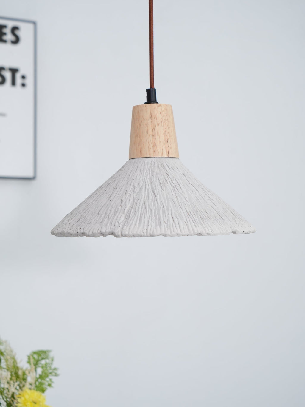 Dunavelle Concrete Pendant Light-Moonnatur