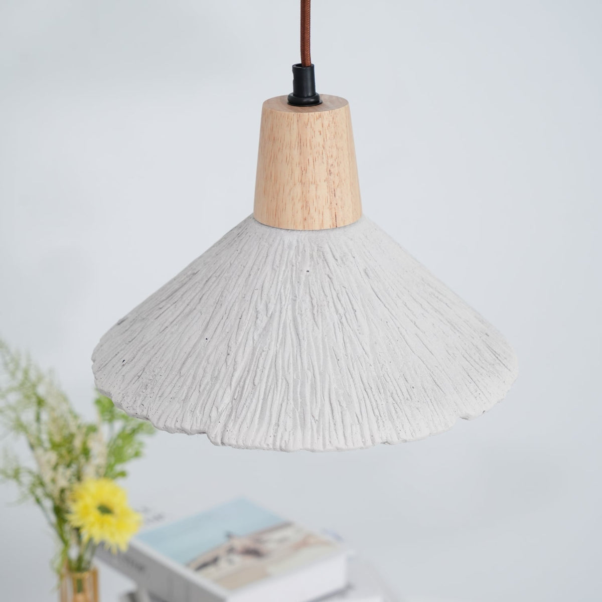 Dunavelle Concrete Pendant Light-Moonnatur