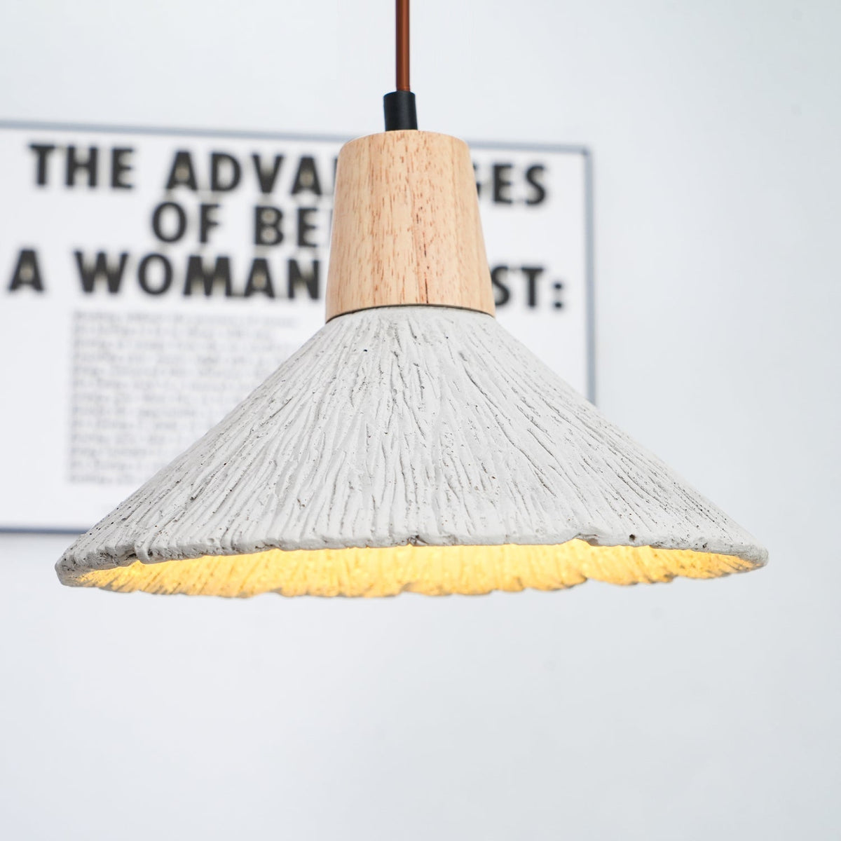 Dunavelle Concrete Pendant Light-Moonnatur