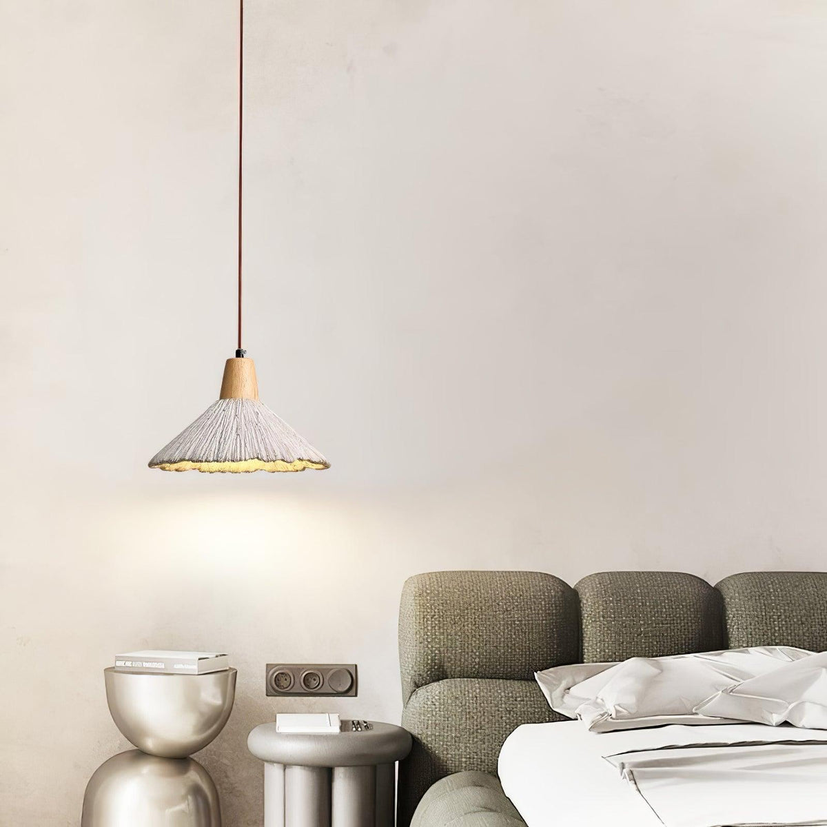 Dunavelle Concrete Pendant Light-Moonnatur