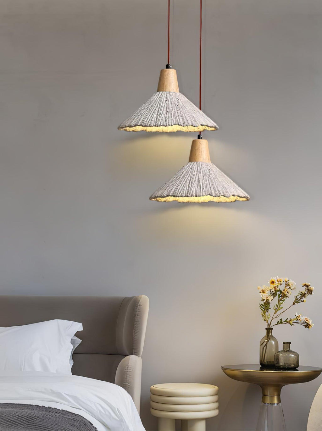 Dunavelle Concrete Pendant Light-Moonnatur