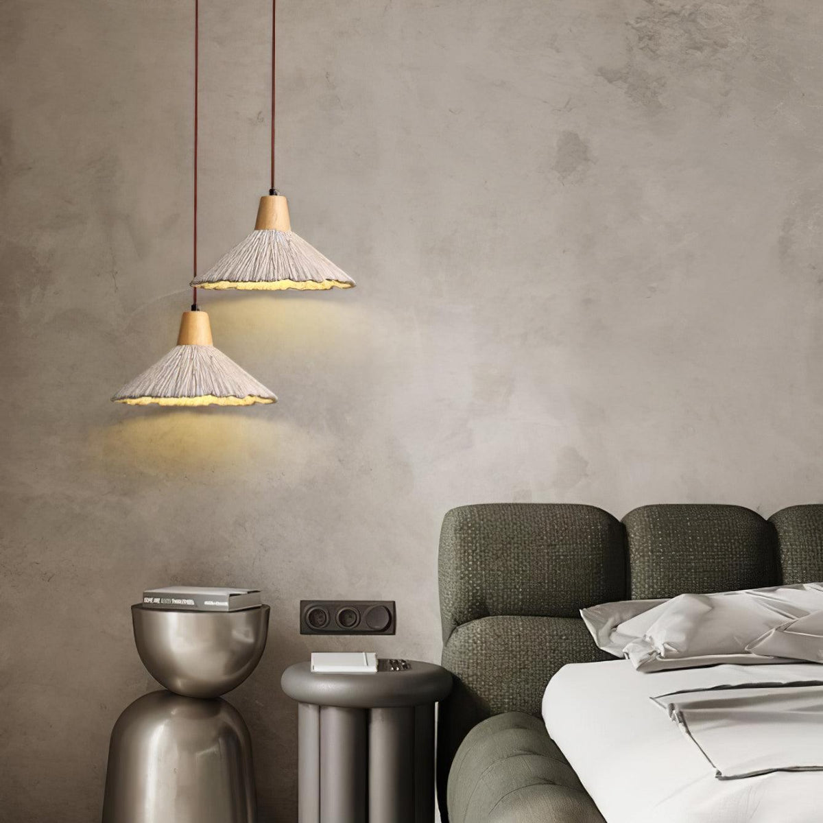 Dunavelle Concrete Pendant Light-Moonnatur