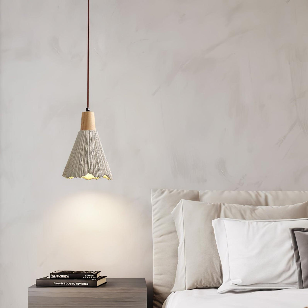 Dunavelle Concrete Pendant Light-Moonnatur