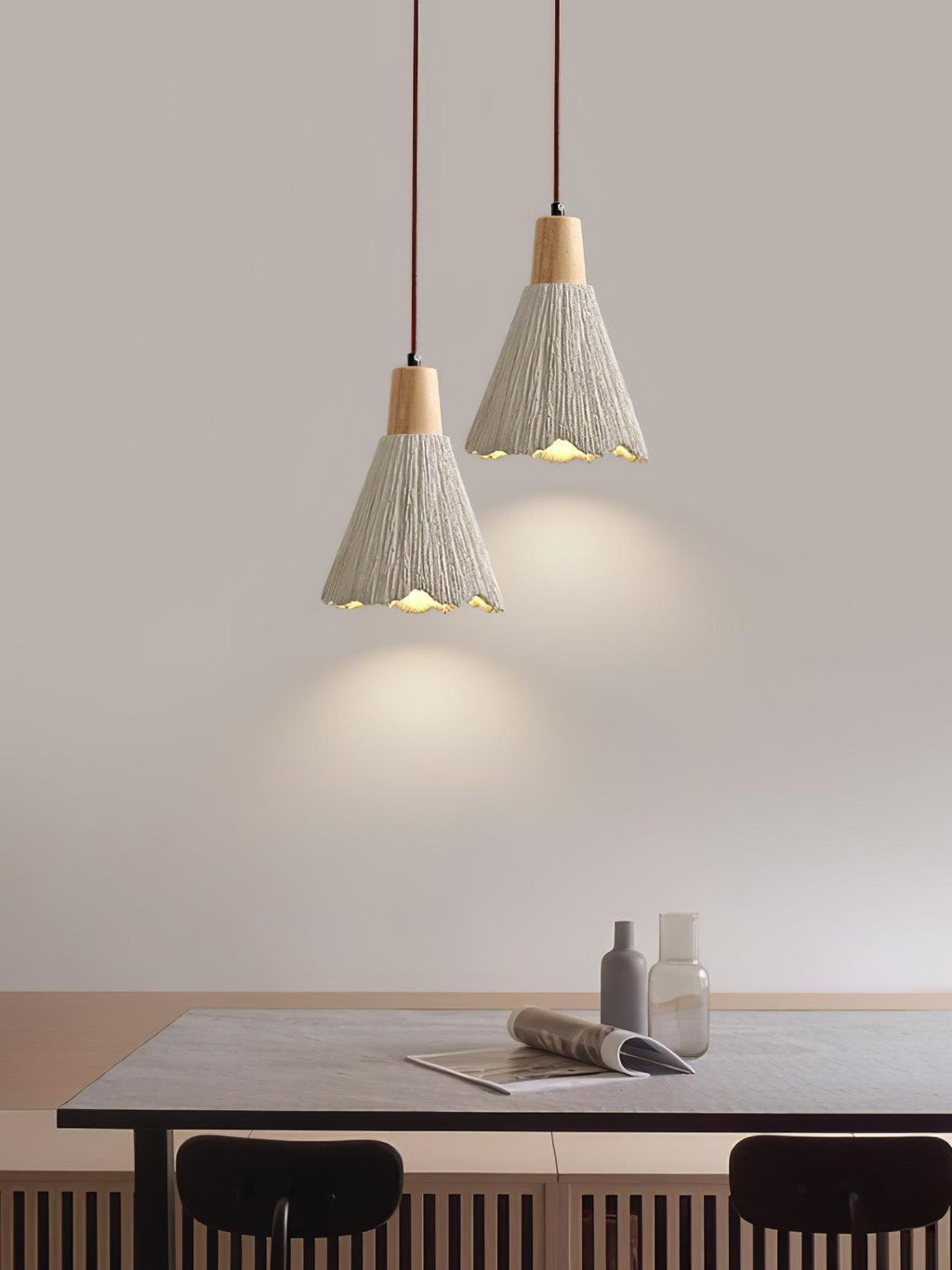 Dunavelle Concrete Pendant Light-Moonnatur
