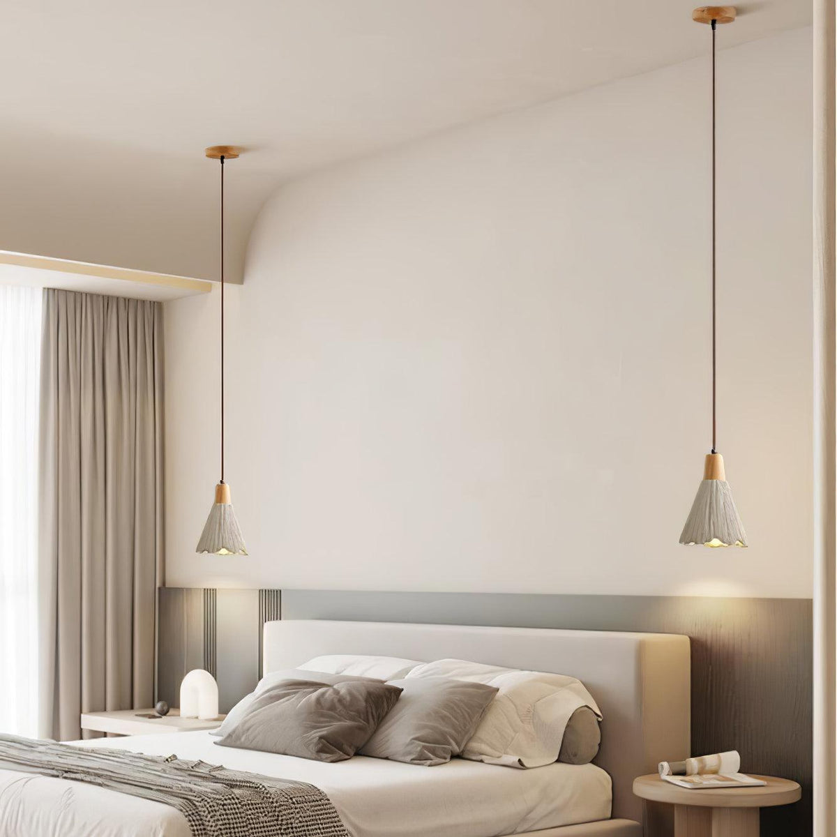 Dunavelle Concrete Pendant Light-Moonnatur