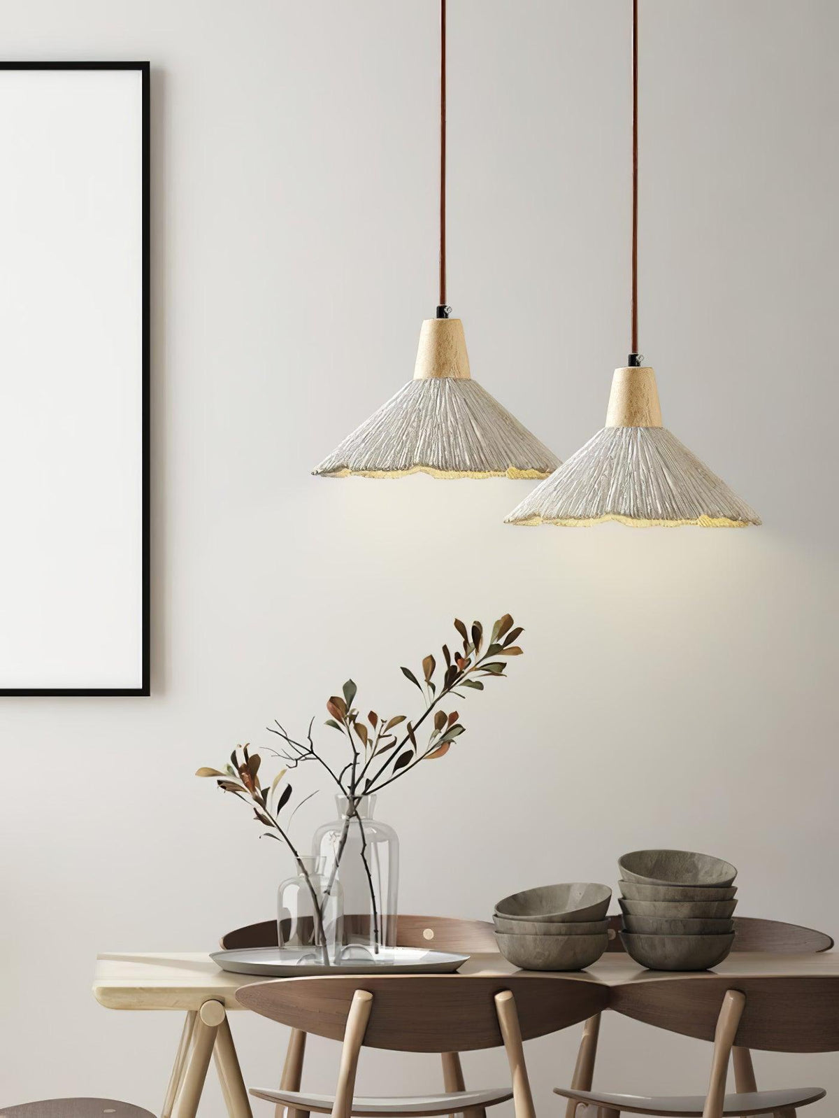 Dunavelle Concrete Pendant Light-Moonnatur