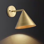 Junella Brass Wall Light-Moonnatur