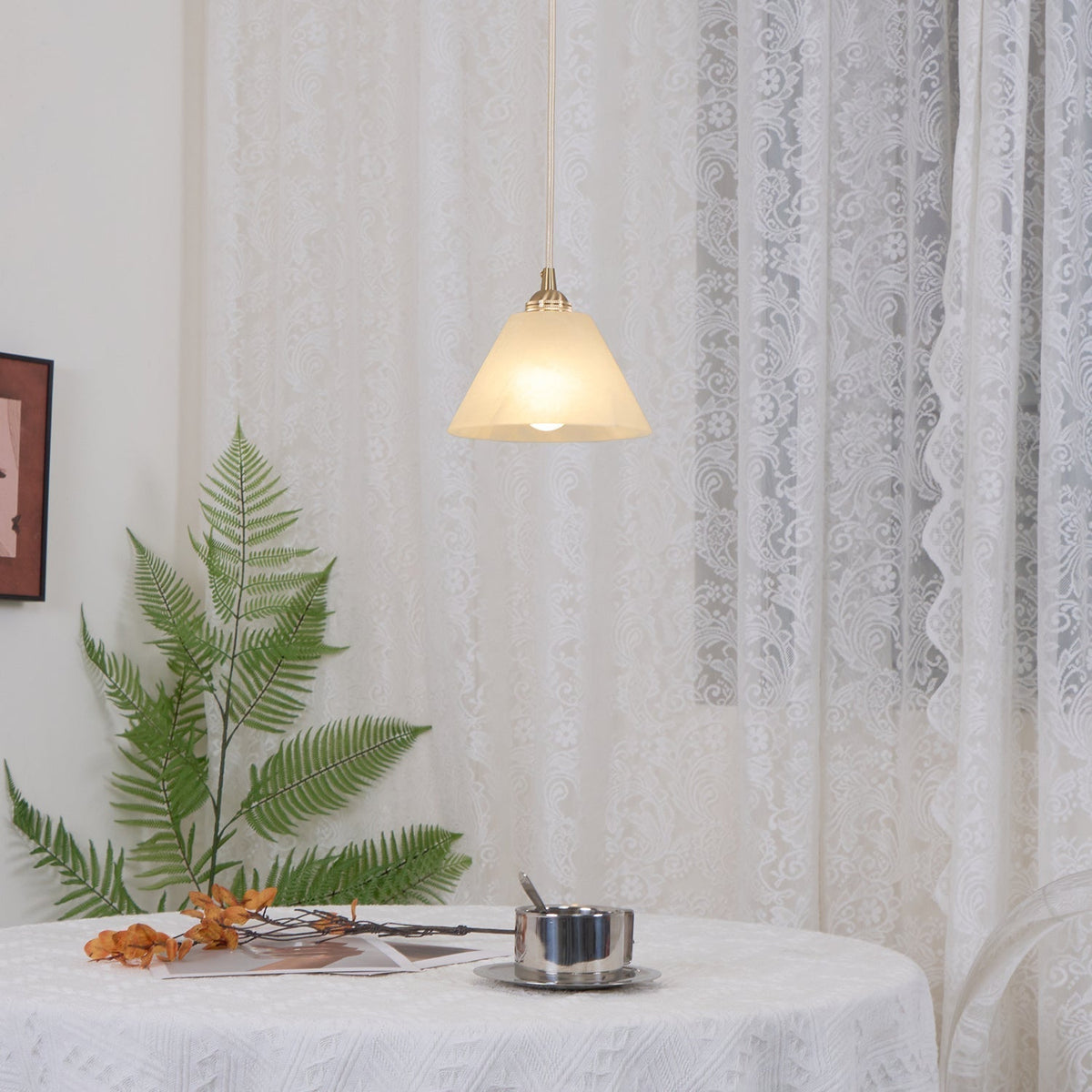 Lindenis Alabaster Pendant Light-Moonnatur