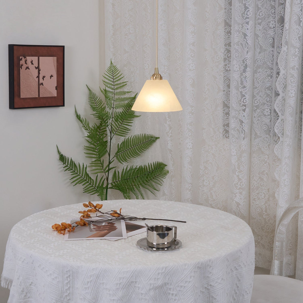 Lindenis Alabaster Pendant Light-Moonnatur