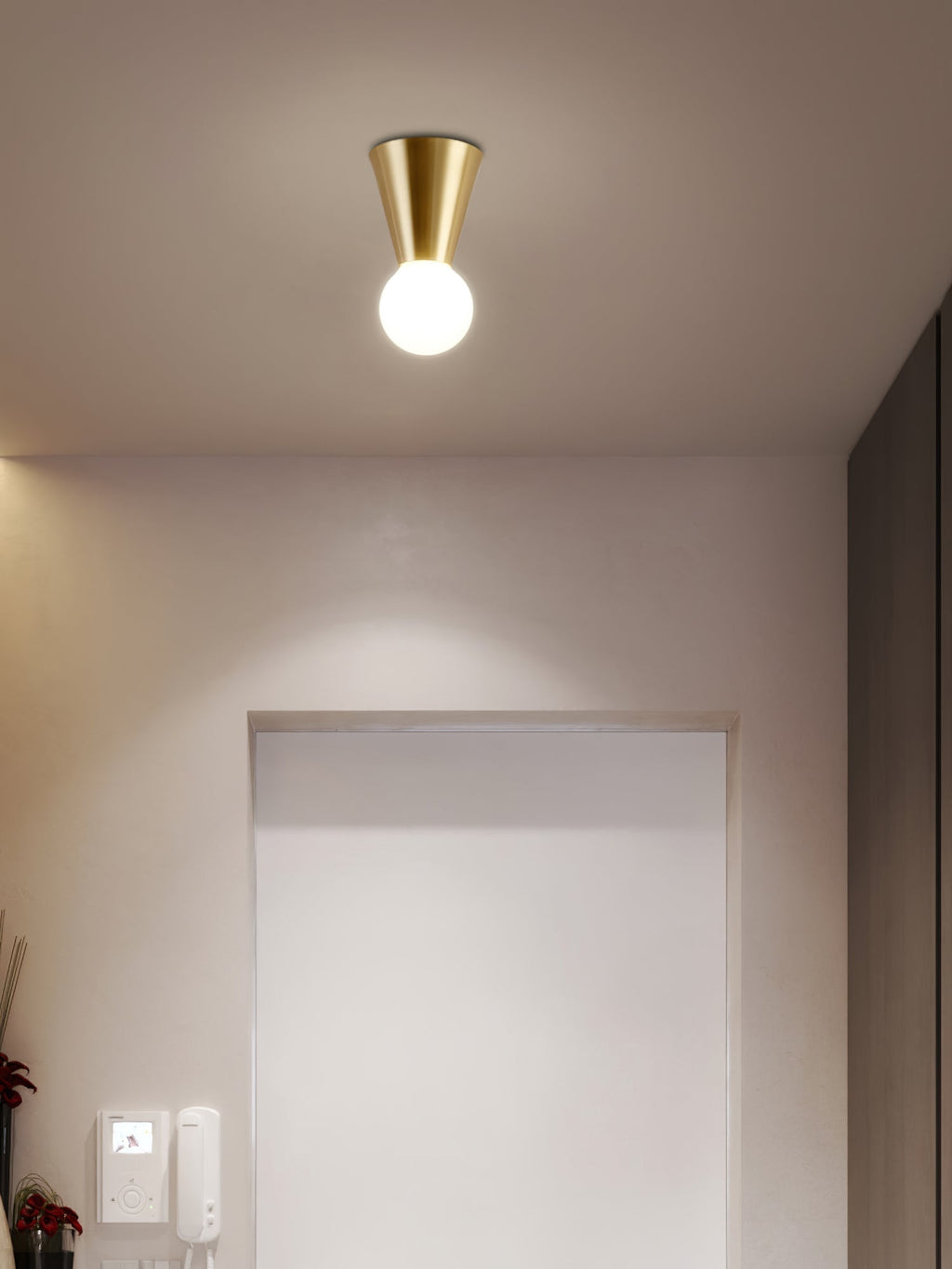 Garrowlyn Glass Ceiling Light-Moonnatur