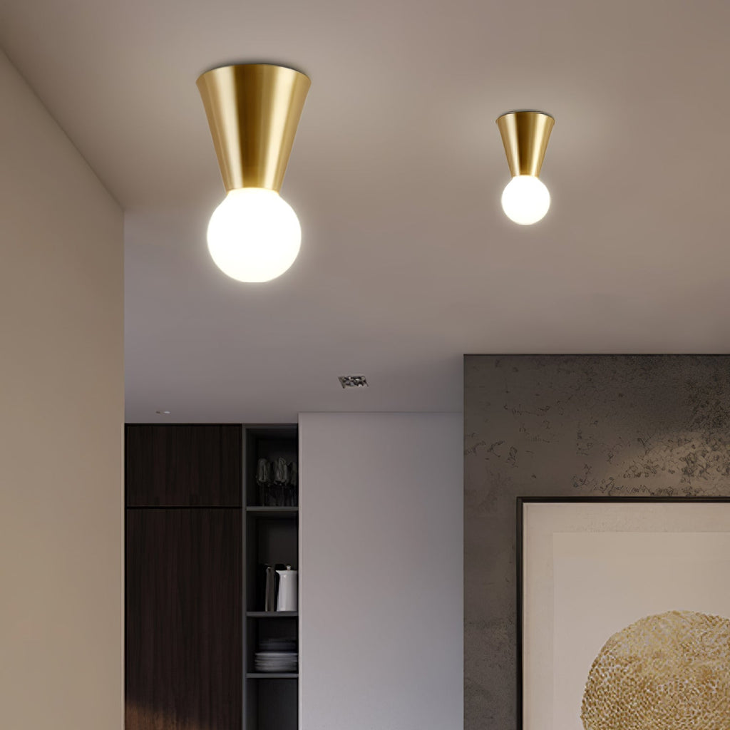 Garrowlyn Glass Ceiling Light-Moonnatur