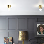 Garrowlyn Glass Ceiling Light-Moonnatur