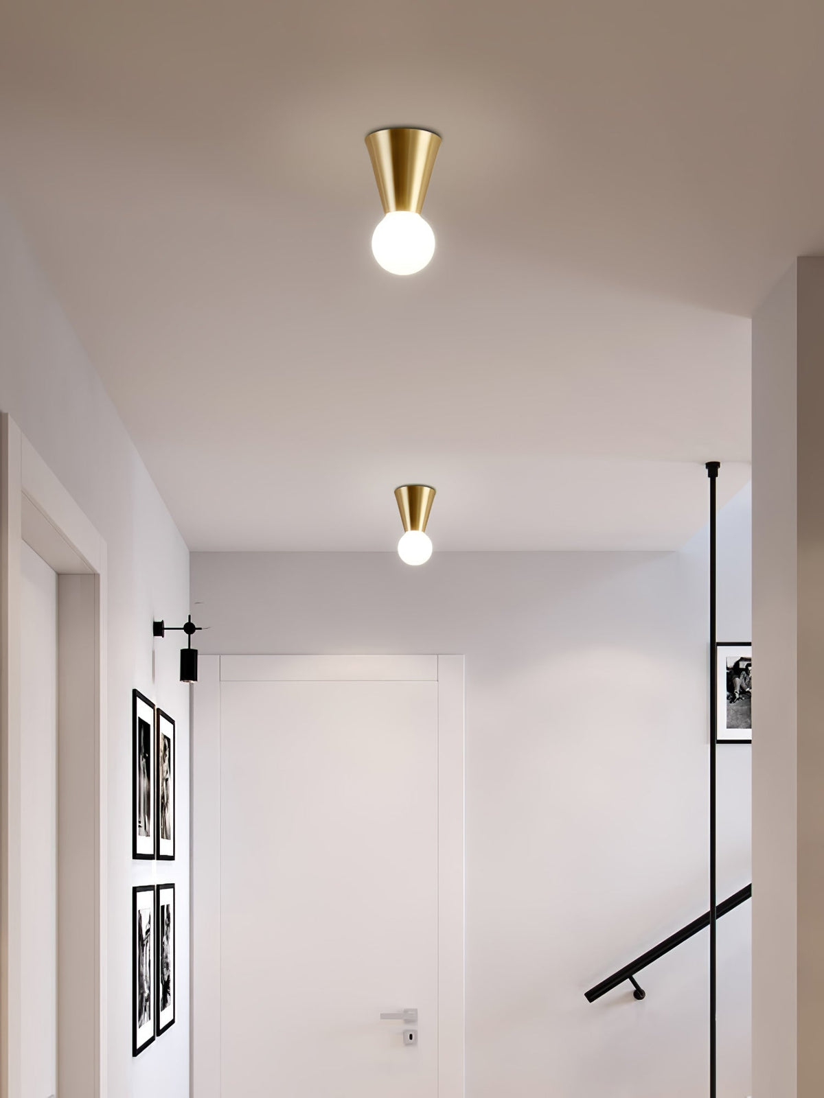 Garrowlyn Glass Ceiling Light-Moonnatur