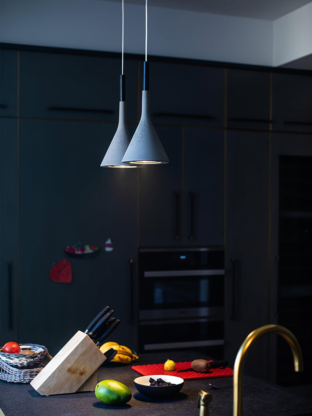 Corvessa Concrete Pendant Light-Moonnatur