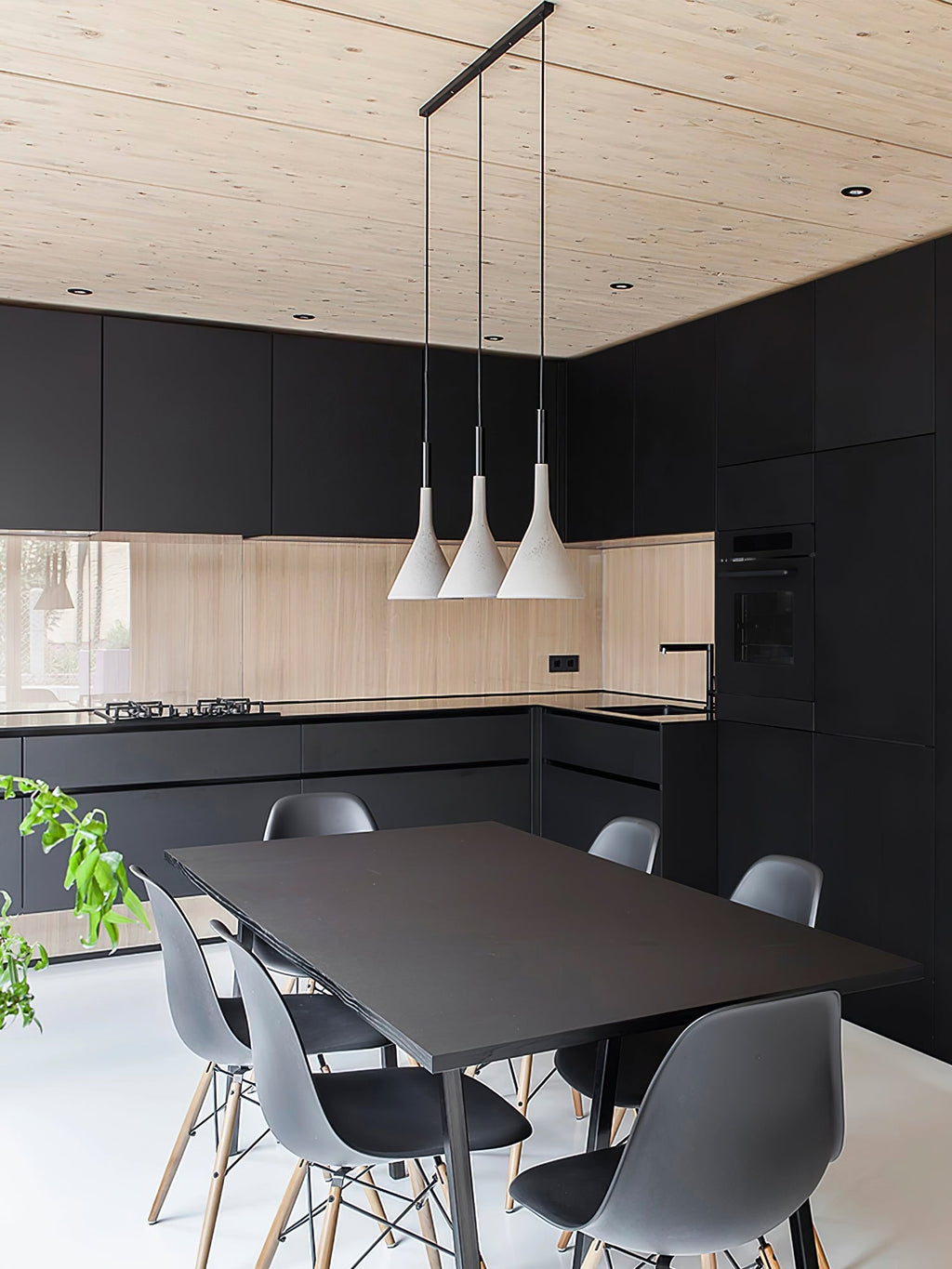 Corvessa Concrete Pendant Light-Moonnatur