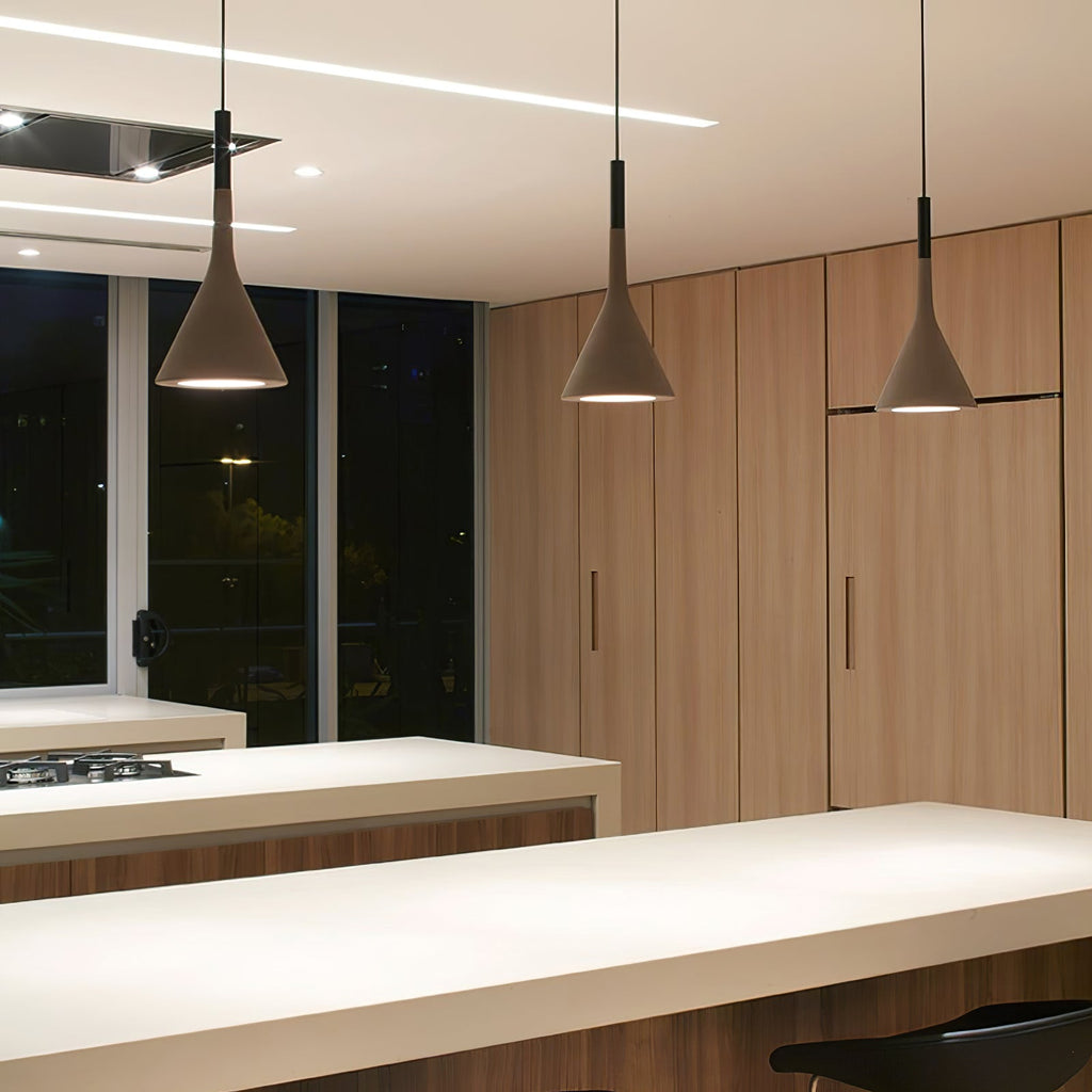 Corvessa Concrete Pendant Light-Moonnatur