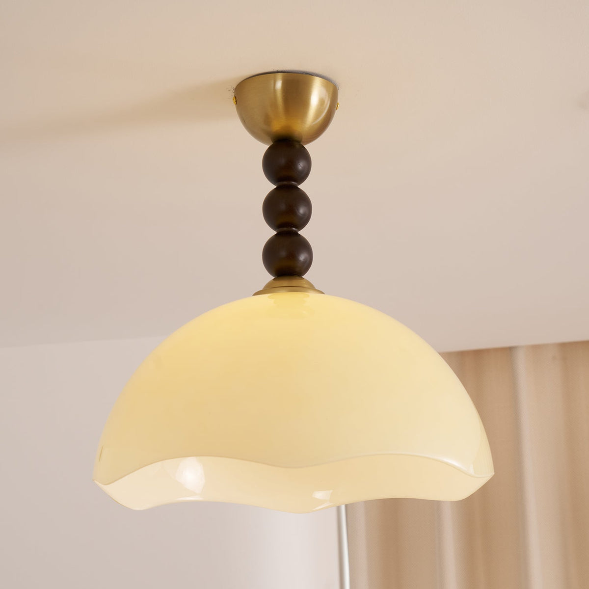 Temira Glass Ceiling Lamp-Moonnatur