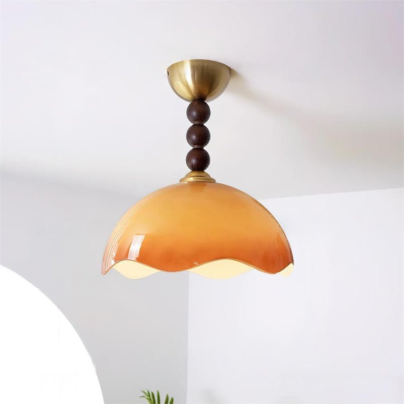 Temira Glass Ceiling Lamp-Moonnatur
