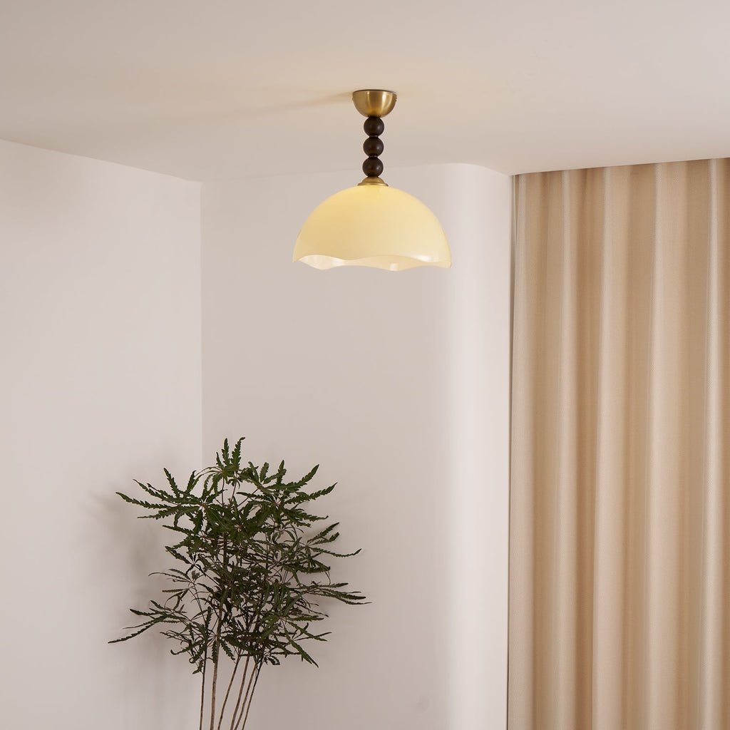 Temira Glass Ceiling Lamp-Moonnatur