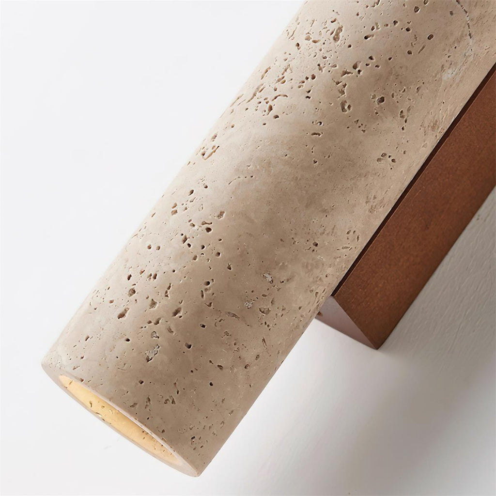 Whitendale Travertine Wall Light-Moonnatur
