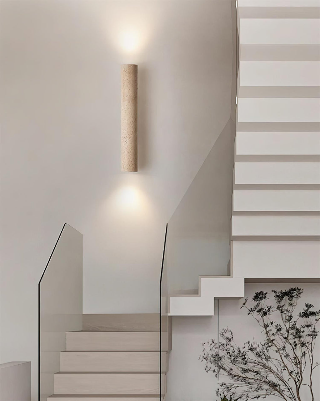 Whitendale Travertine Wall Light-Moonnatur