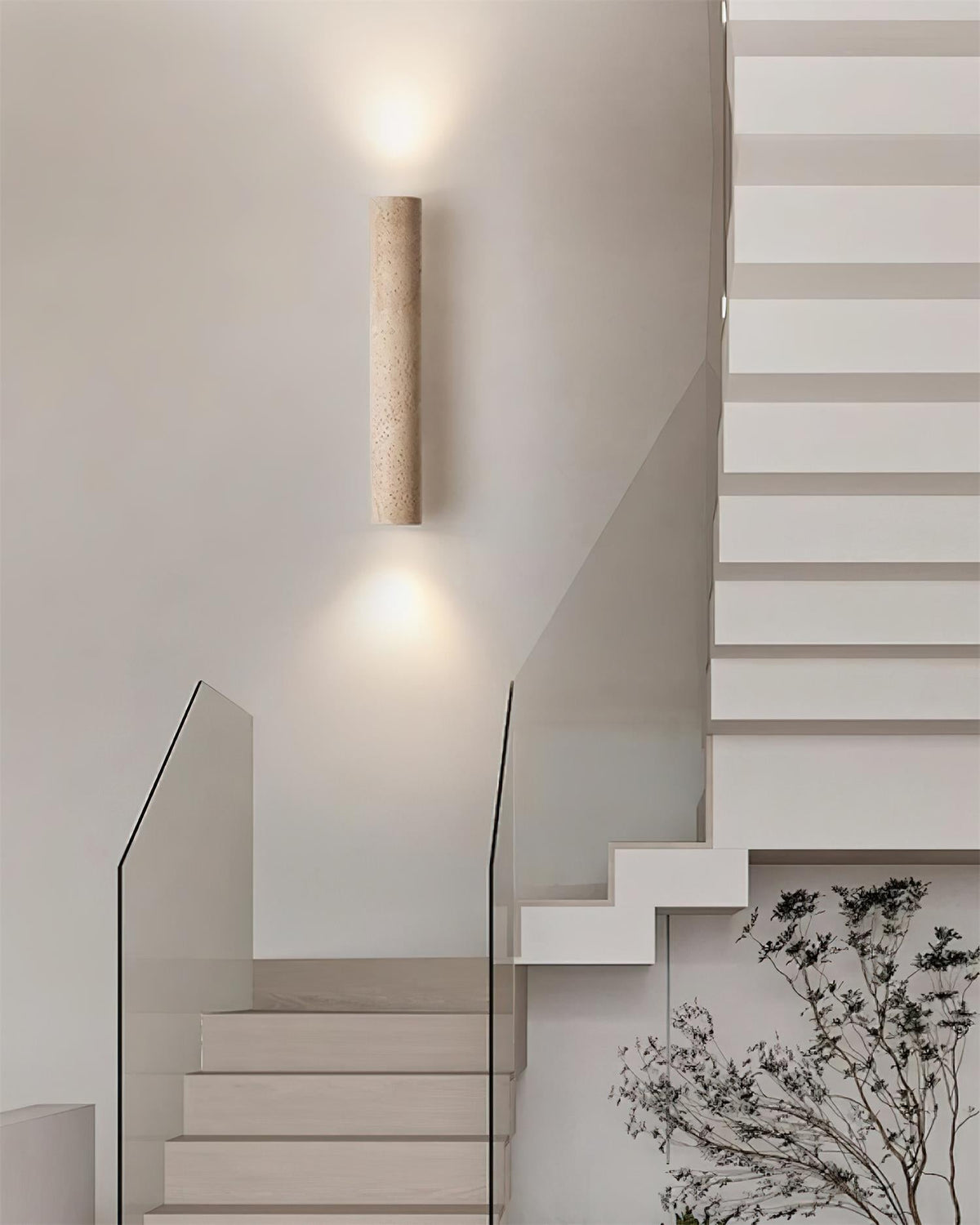 Whitendale Travertine Wall Light-Moonnatur