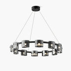 Anselune Glass Chandelier-Moonnatur