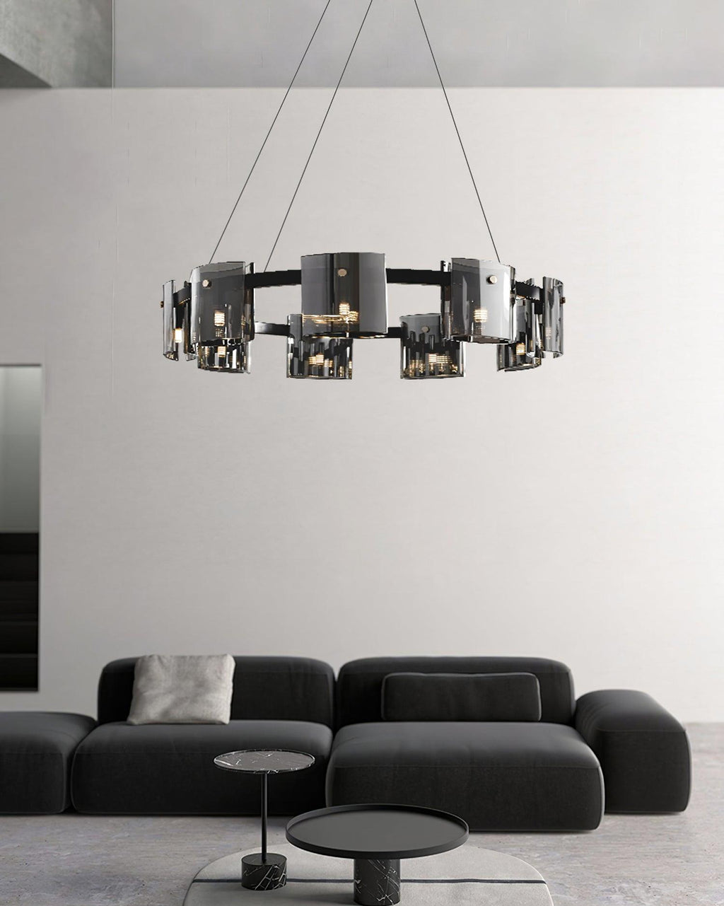 Anselune Glass Chandelier-Moonnatur