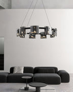 Anselune Glass Chandelier-Moonnatur