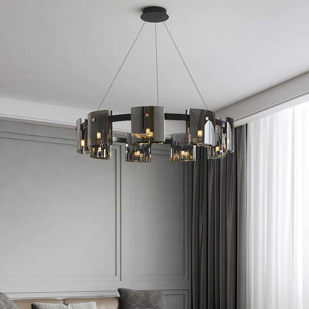 Anselune Glass Chandelier-Moonnatur