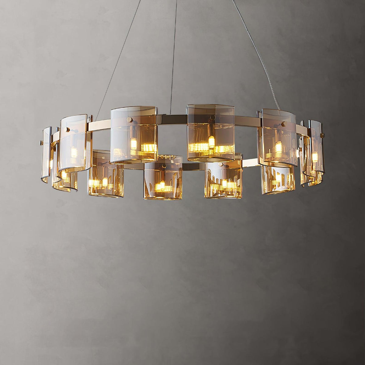 Anselune Glass Chandelier-Moonnatur