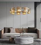 Anselune Glass Chandelier-Moonnatur