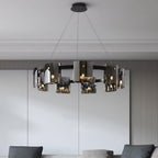 Anselune Glass Chandelier-Moonnatur