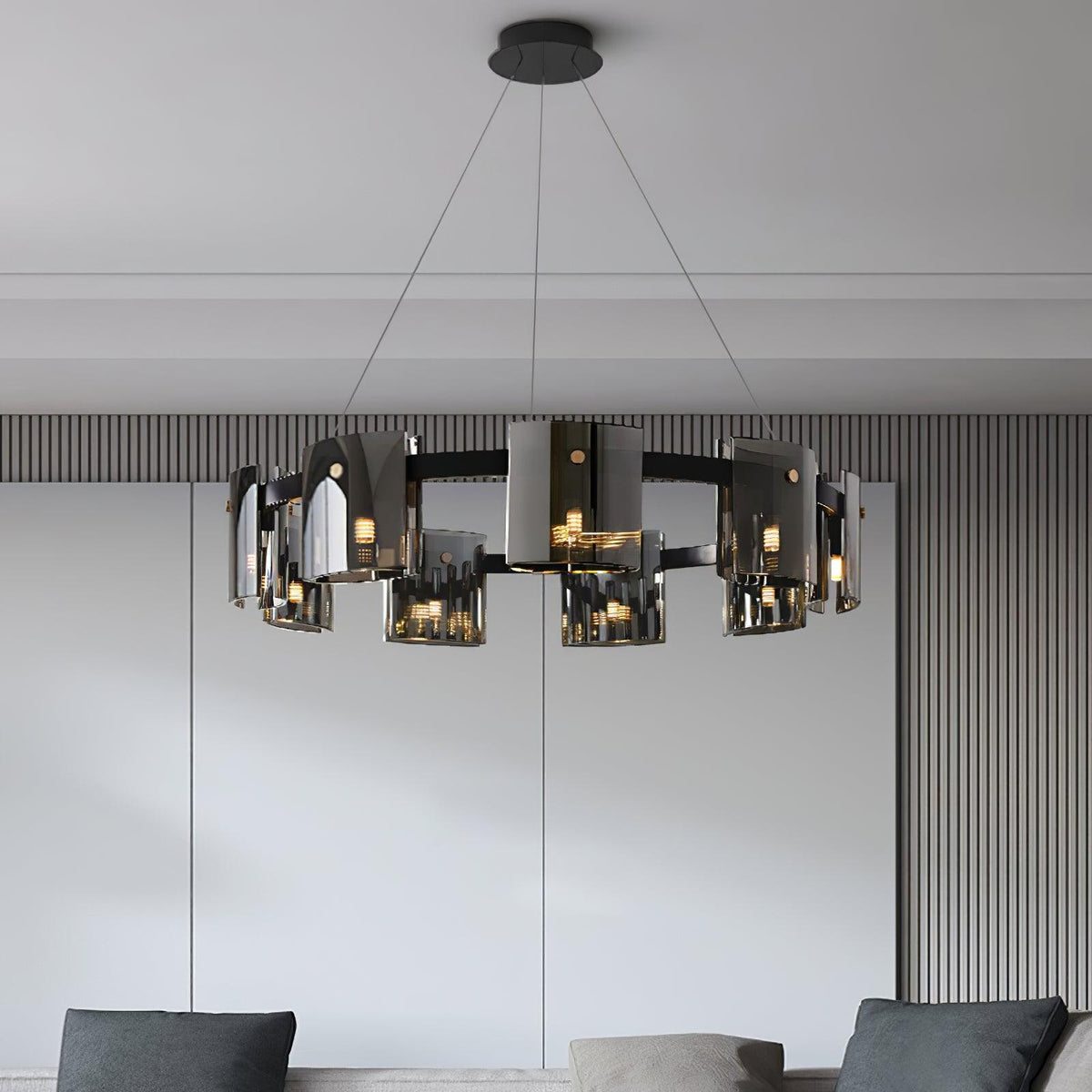 Anselune Glass Chandelier-Moonnatur