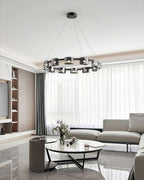 Anselune Glass Chandelier-Moonnatur