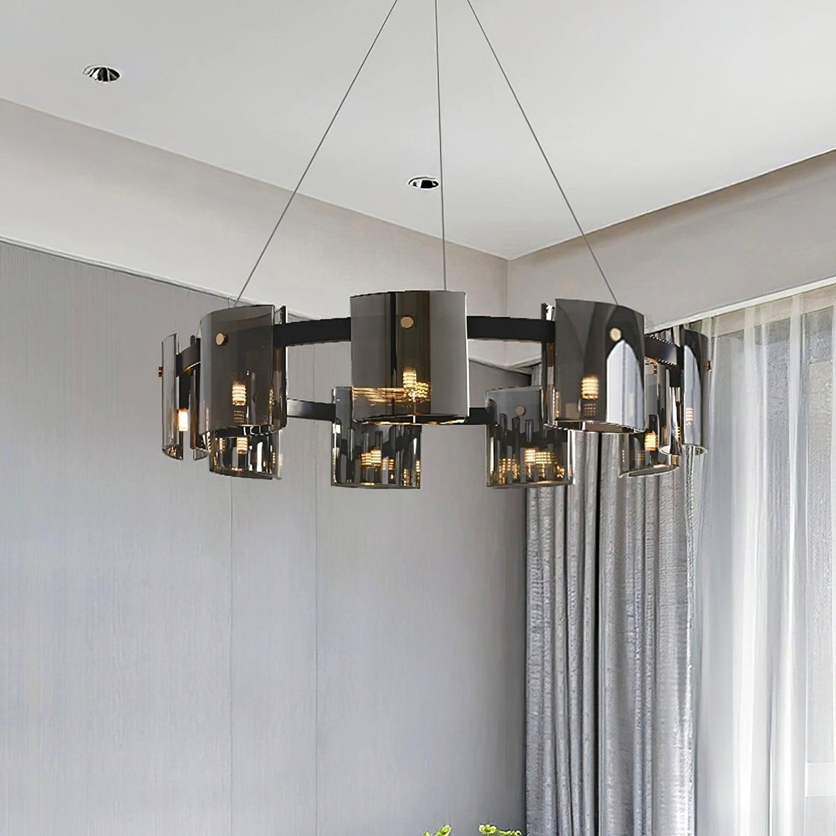 Anselune Glass Chandelier-Moonnatur